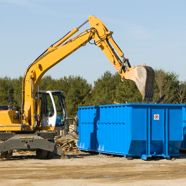 can i choose the location where the residential dumpster will be placed in Three Bridges New Jersey